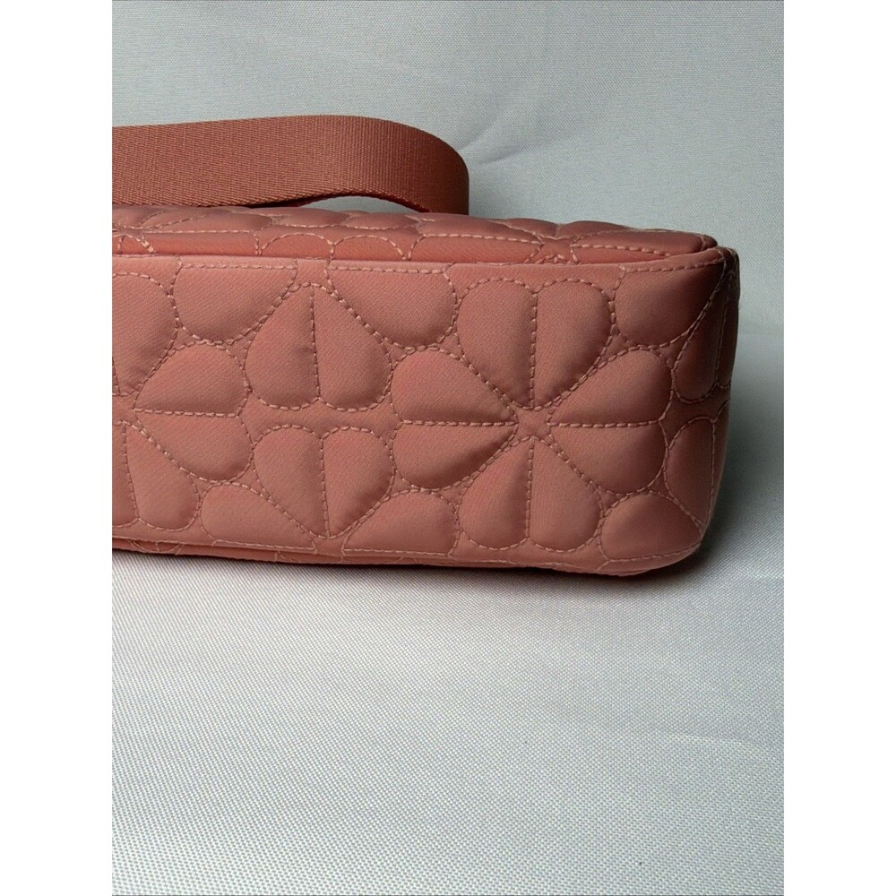 Kate Spade Spade Flower Quilted Shoulder Bag Terracotta Pink NWT - Picture 7 of 15